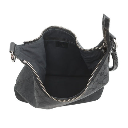 Gucci Shoulder Bag GG Canvas Leather Black — view 5