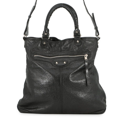 Balenciaga Tote Smart 2-Way Shoulder Bag Black