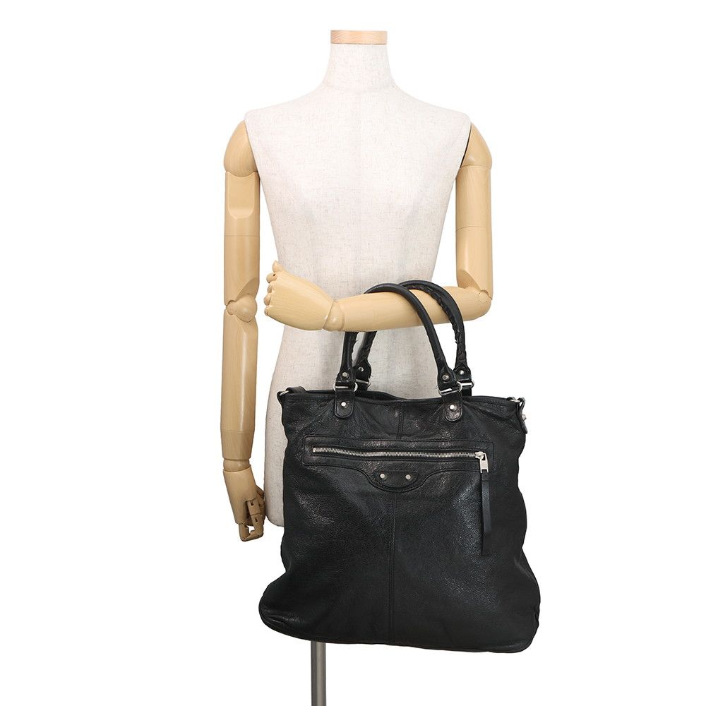 Balenciaga Tote Smart 2-Way Shoulder Bag Black — view 5