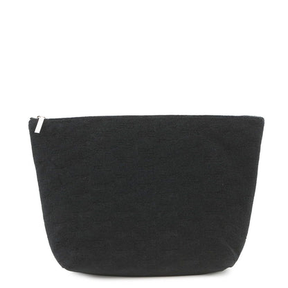 Balenciaga Clutch BB Monogram Pile Pouch Black