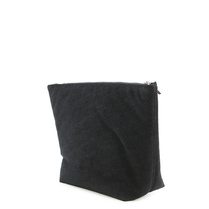 Balenciaga Clutch BB Monogram Pile Pouch Black — view 2