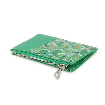Goyard Card Case Bourbon with Zip Leather Wallet — view 2