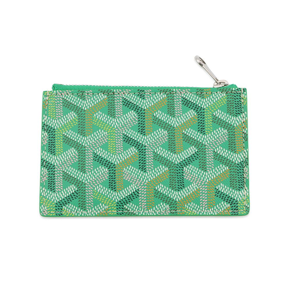 Goyard Card Case Bourbon with Zip Leather Wallet — view 3