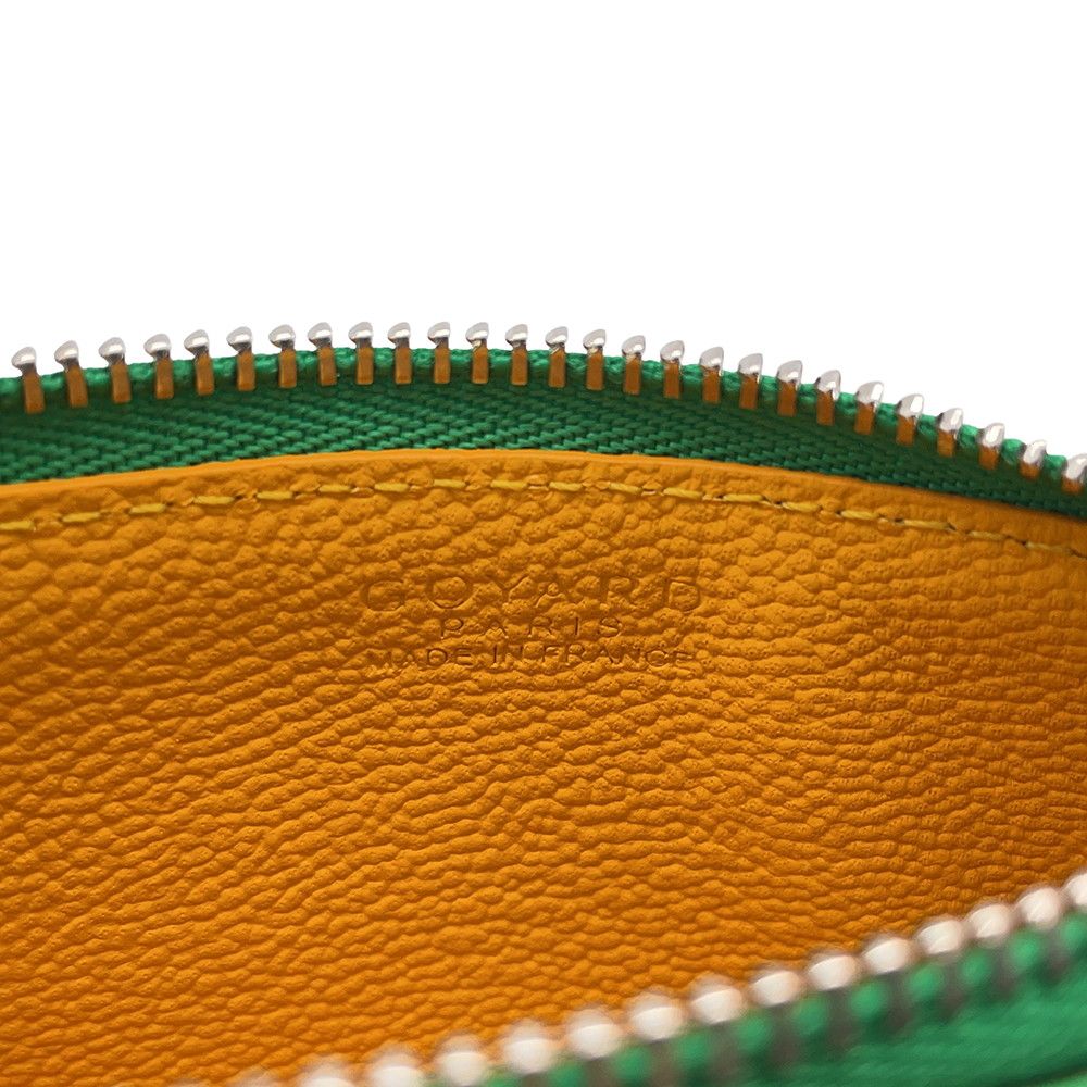 Goyard Card Case Bourbon with Zip Leather Wallet — view 5