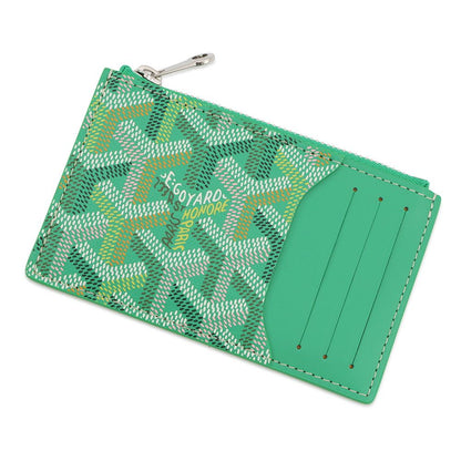 Goyard Card Case Bourbon with Zip Leather Wallet
