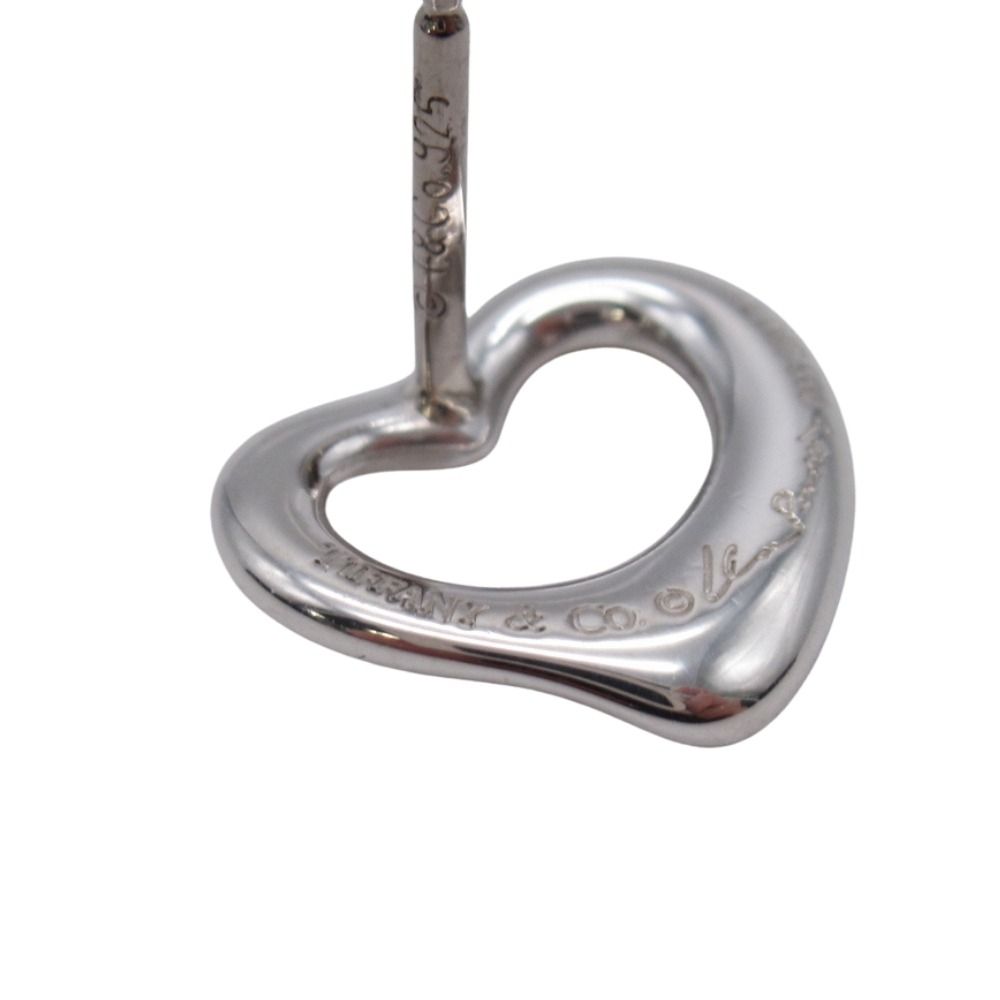 Tiffany & Co Elsa Peretti Open Heart Stud Earrings 925 Sterling Silver — view 5