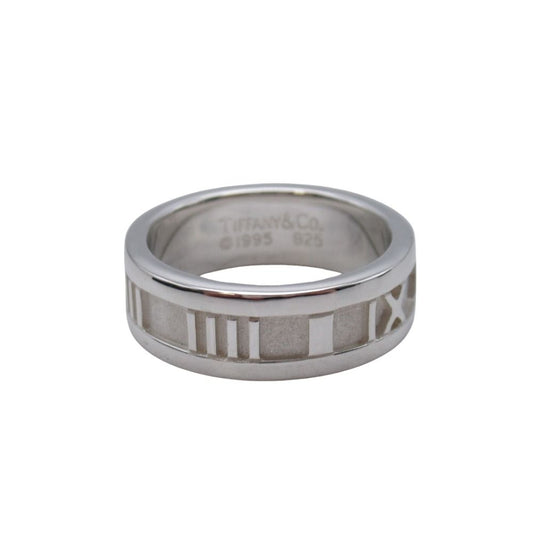 Tiffany & Co Vintage Atlas Sling Ring Silver