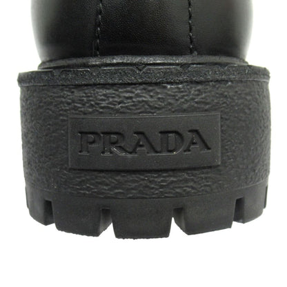Prada Leather Chelsea Boots Shoes Side Gore 5.5 Black — view 6