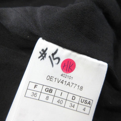 Dior Striped Tweed Jacket Black Leather 40 Beige — view 9