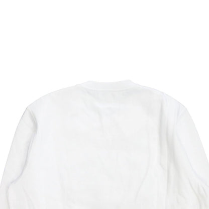 Hermes Scub'h Cartoon Horse Print Sweatshirt Long Sleeve Brushed Lining XL White — view 4