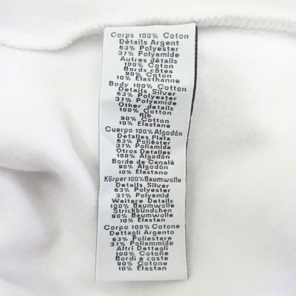 Hermes Scub'h Cartoon Horse Print Sweatshirt Long Sleeve Brushed Lining XL White — view 8