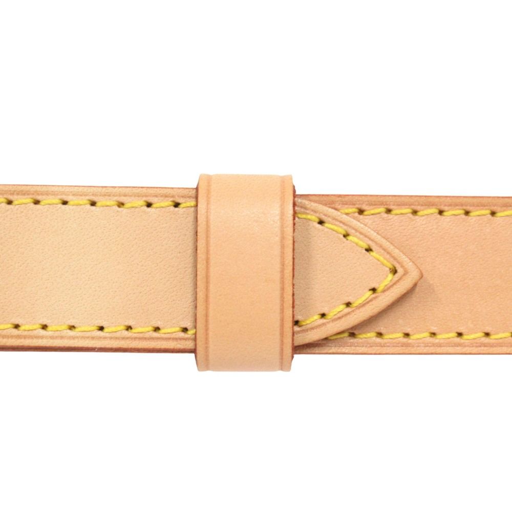 Louis Vuitton Shoulder Strap Leather Gold Beige — view 4