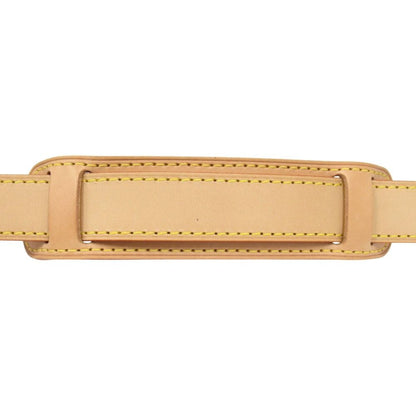 Louis Vuitton Shoulder Strap Leather Gold Beige — view 5