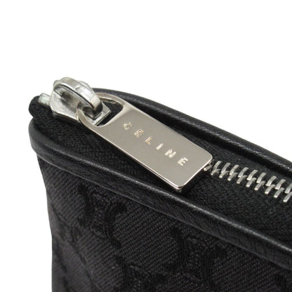 Celine Macadam Pattern Pouch Case Canvas Vintage Black — view 5