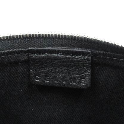 Celine Macadam Pattern Pouch Case Canvas Vintage Black — view 6