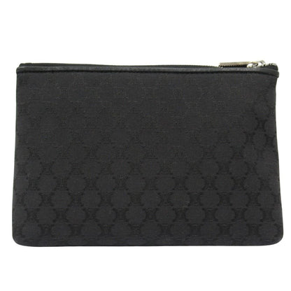 Celine Macadam Pattern Pouch Case Canvas Vintage Black — view 2