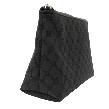 Celine Macadam Pattern Pouch Case Canvas Vintage Black — view 3