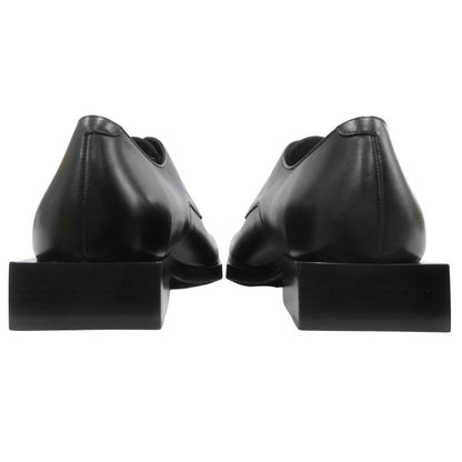Balenciaga Square Toe Derby Shoes Leather Lace Up 42 Black — view 4