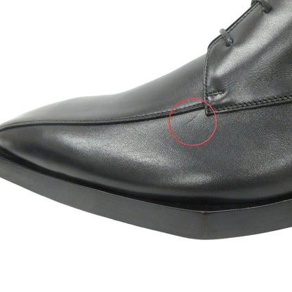 Balenciaga Square Toe Derby Shoes Leather Lace Up 42 Black — view 9