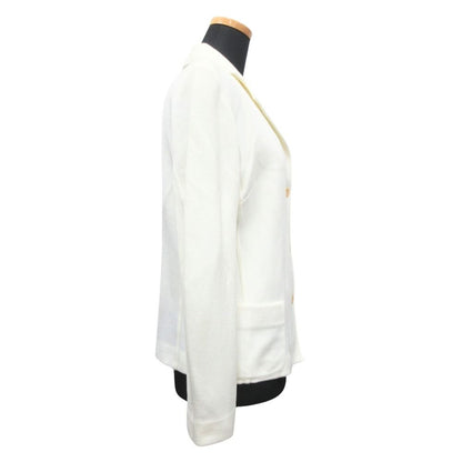 Loewe Ensemble Jacket Blue Leather Tank Top Vintage M White — view 2