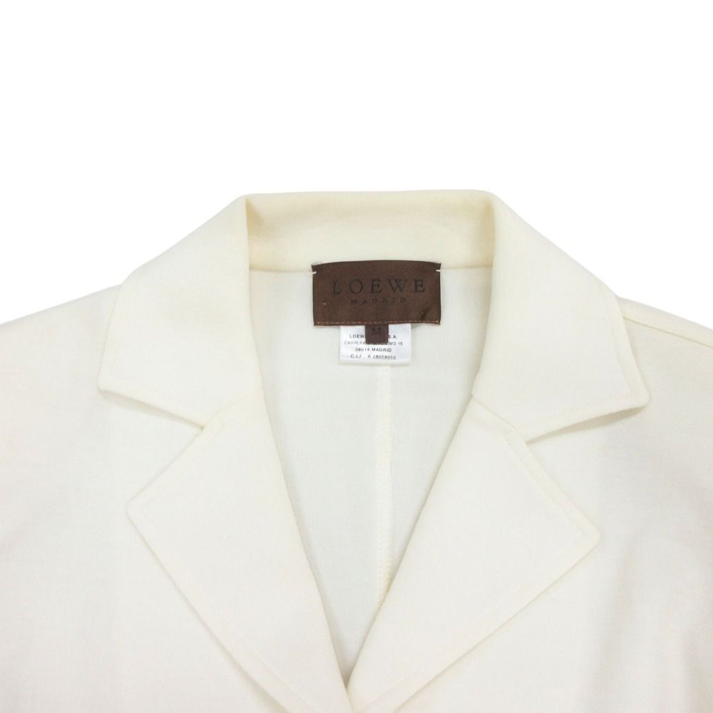Loewe Ensemble Jacket Blue Leather Tank Top Vintage M White — view 8