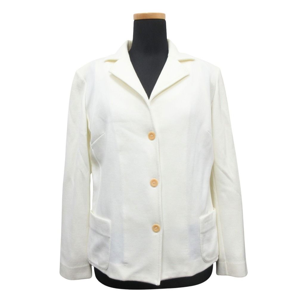 Loewe Ensemble Jacket Blue Leather Tank Top Vintage M White