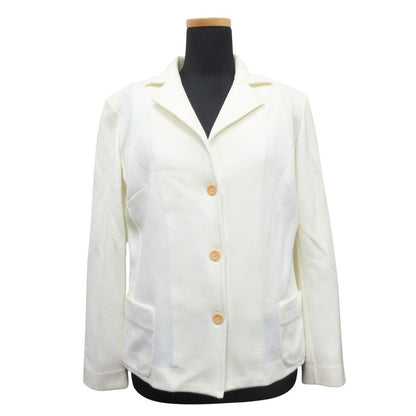 Loewe Ensemble Jacket Blue Leather Tank Top Vintage M White