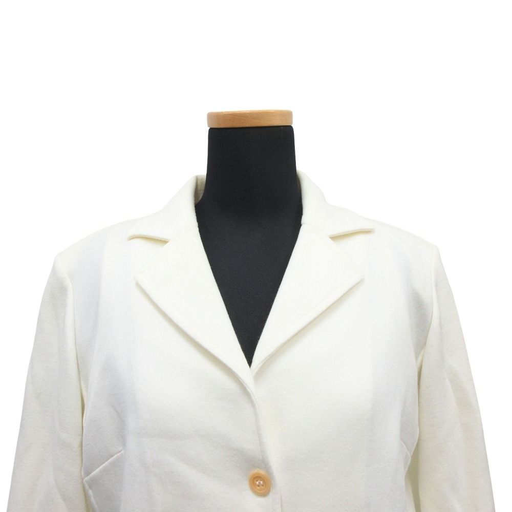 Loewe Ensemble Jacket Blue Leather Tank Top Vintage M White — view 5