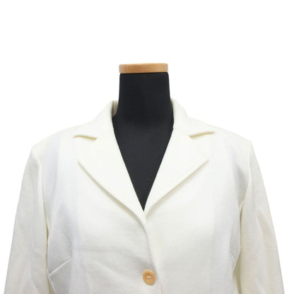 Loewe Ensemble Jacket Blue Leather Tank Top Vintage M White — view 5