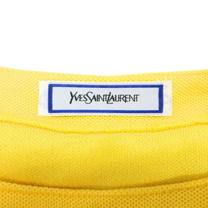 Saint Laurent Yves Mini Dress Short Sleeve Logo Floral Embroidery Vintage M — view 7