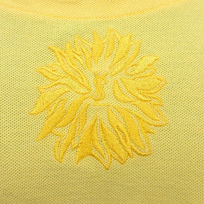 Saint Laurent Yves Mini Dress Short Sleeve Logo Floral Embroidery Vintage M — view 6