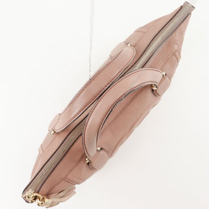 Gucci Soho GG Tassel Calf Pink Tote — view 5