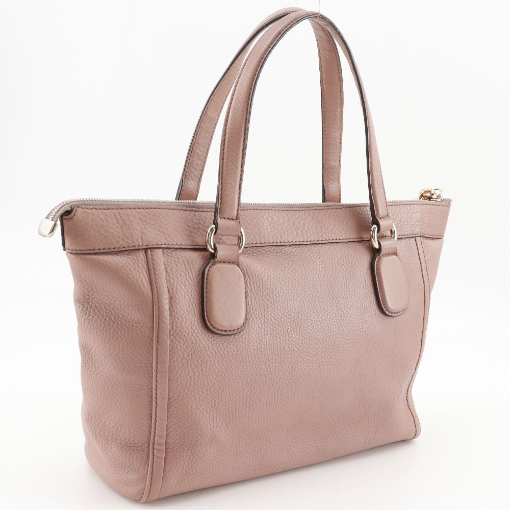Gucci Soho GG Tassel Calf Pink Tote — view 3
