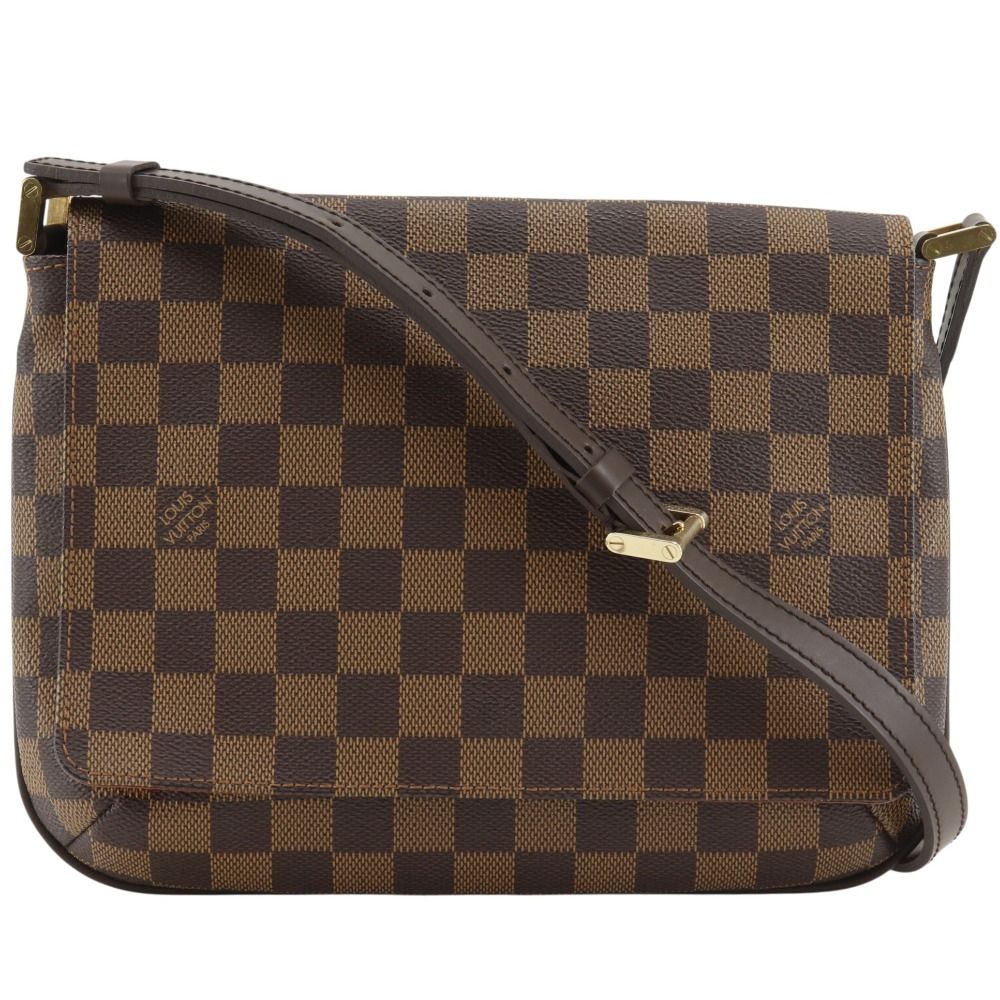 Louis Vuitton Musette Tango Short Damier Canvas Brown Shoulder Bag