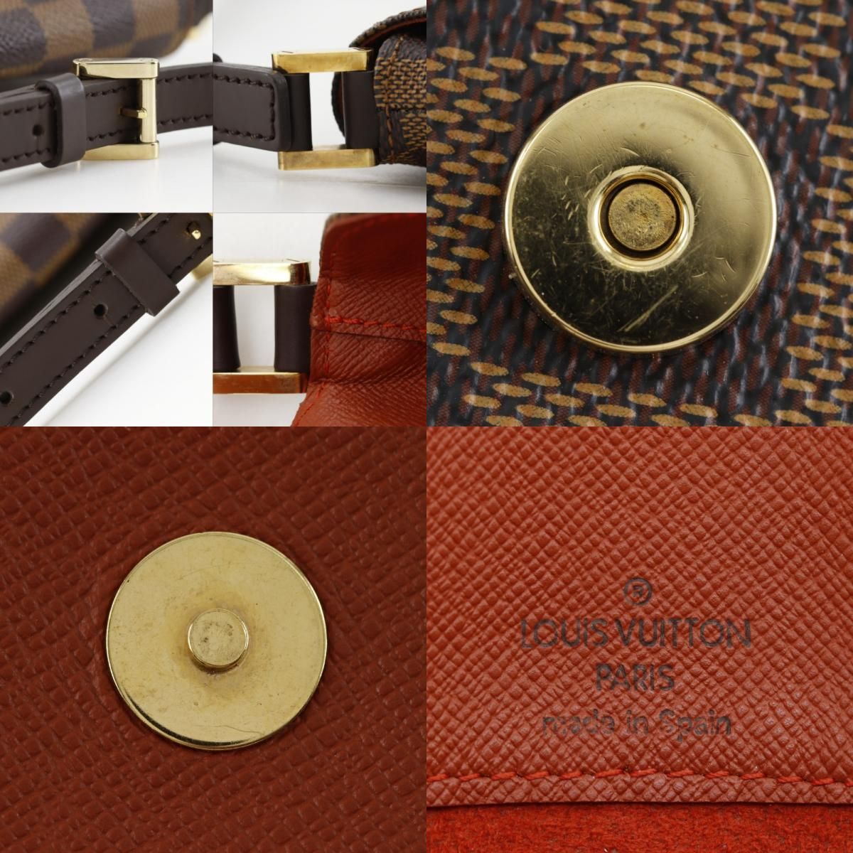 Louis Vuitton Musette Tango Short Damier Canvas Brown Shoulder Bag — view 9
