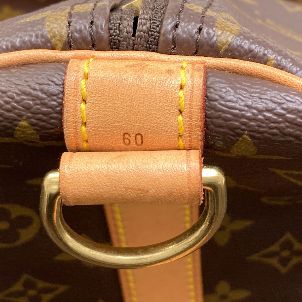 Louis Vuitton Keepall 60 Bandouliere Boston Bag Monogram Canvas — view 8