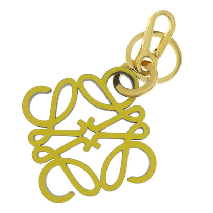 Loewe Charm Anagram Key Holder Metal Leather