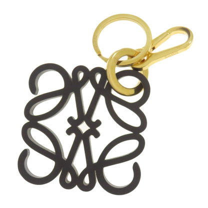 Loewe Charm Anagram Key Holder Metal Leather — view 2