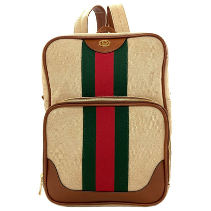 Gucci Sherry Line Backpack Canvas