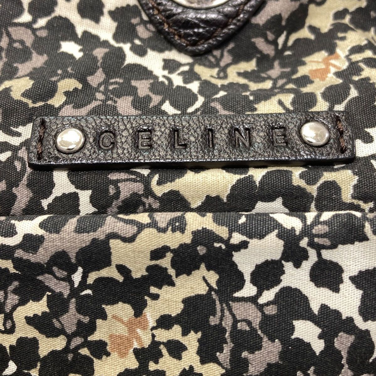 Celine Macadam Handbag Denim — view 6