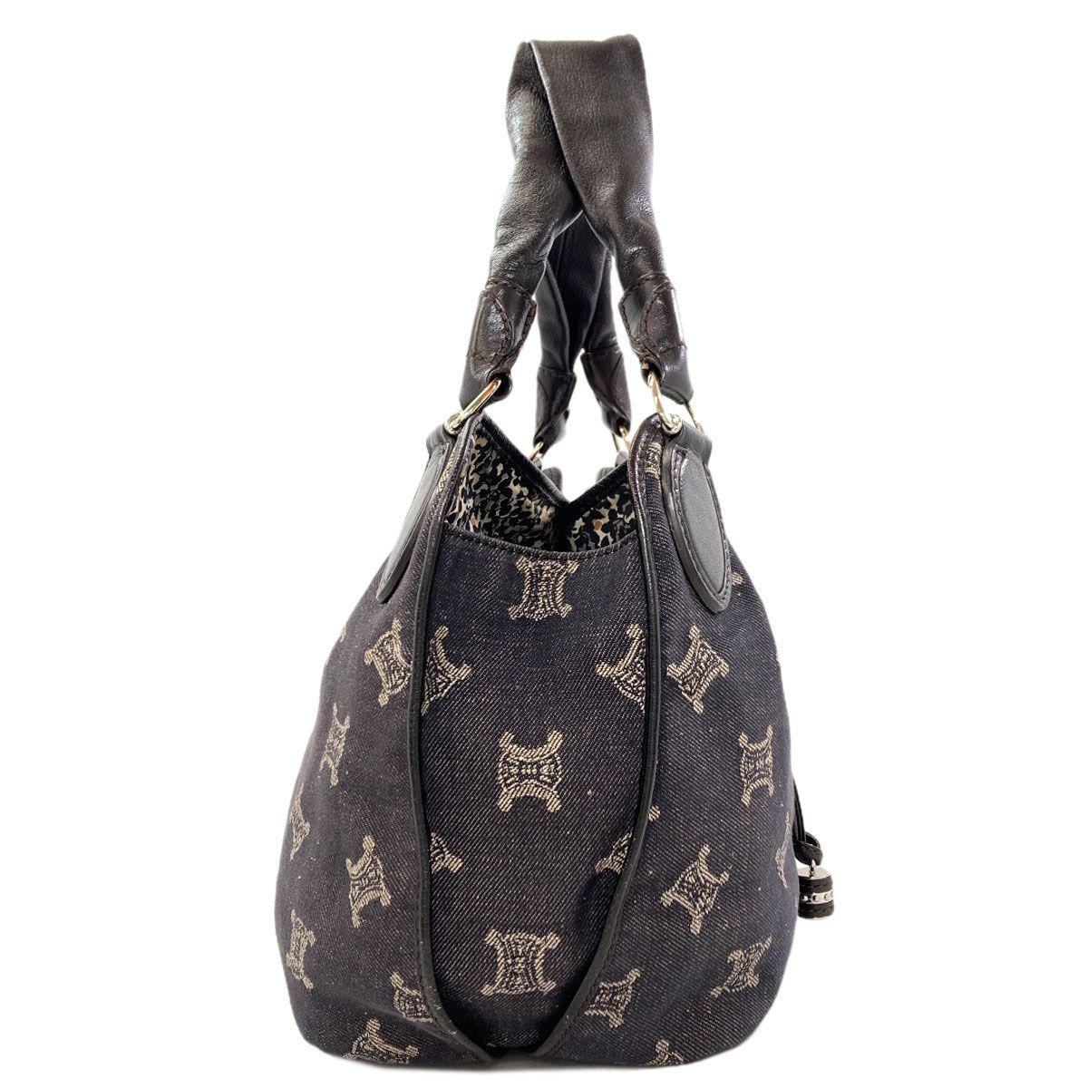Celine Macadam Handbag Denim — view 3