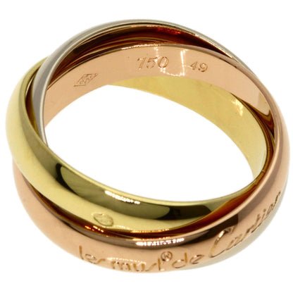 Cartier Trinity 49 Ring 18k Yellow Gold 18k White Pink — view 3