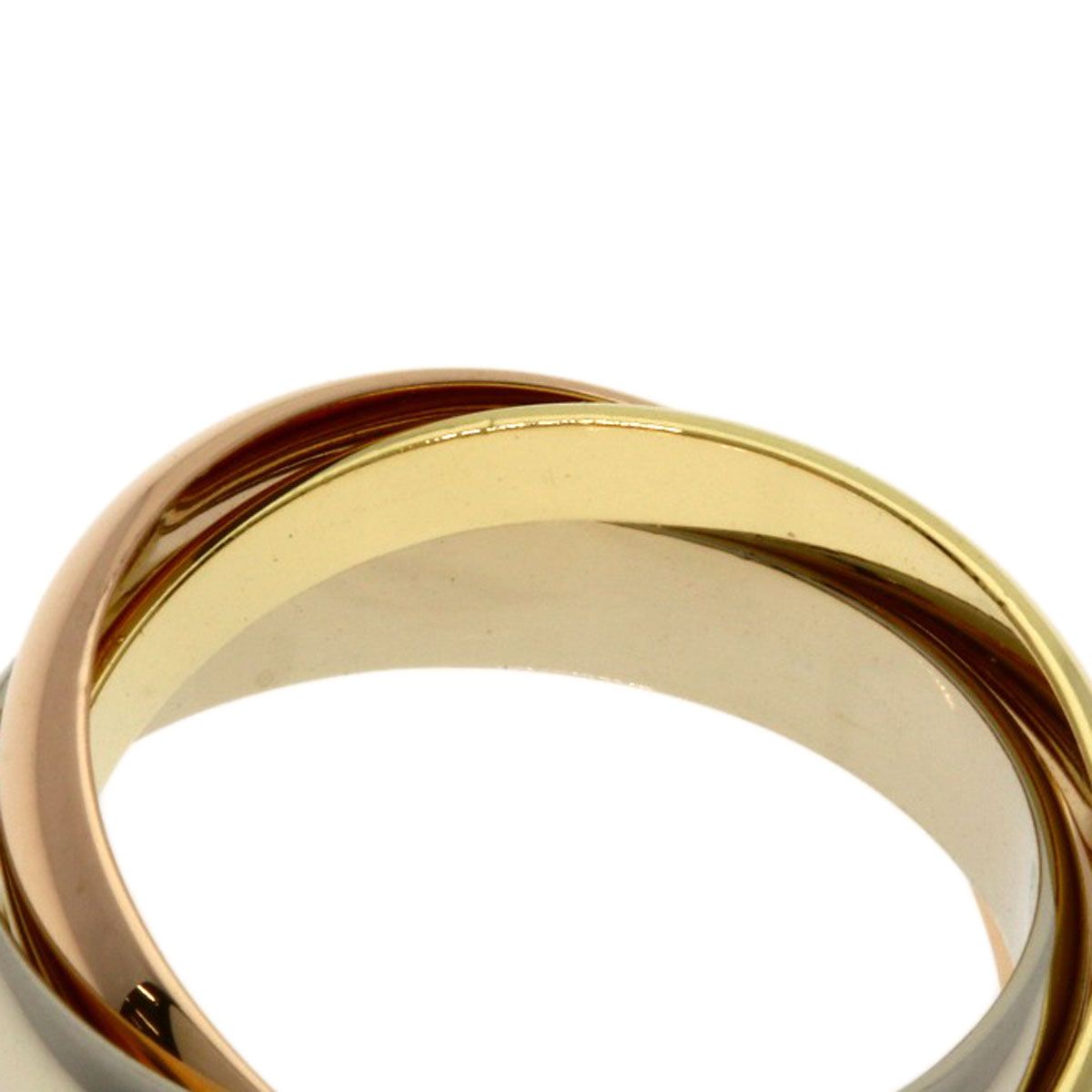 Cartier Trinity 49 Ring 18k Yellow Gold 18k White Pink — view 5