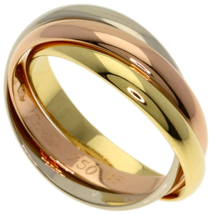 Cartier Trinity SM 48 Ring 18k Yellow Gold 18k White Pink