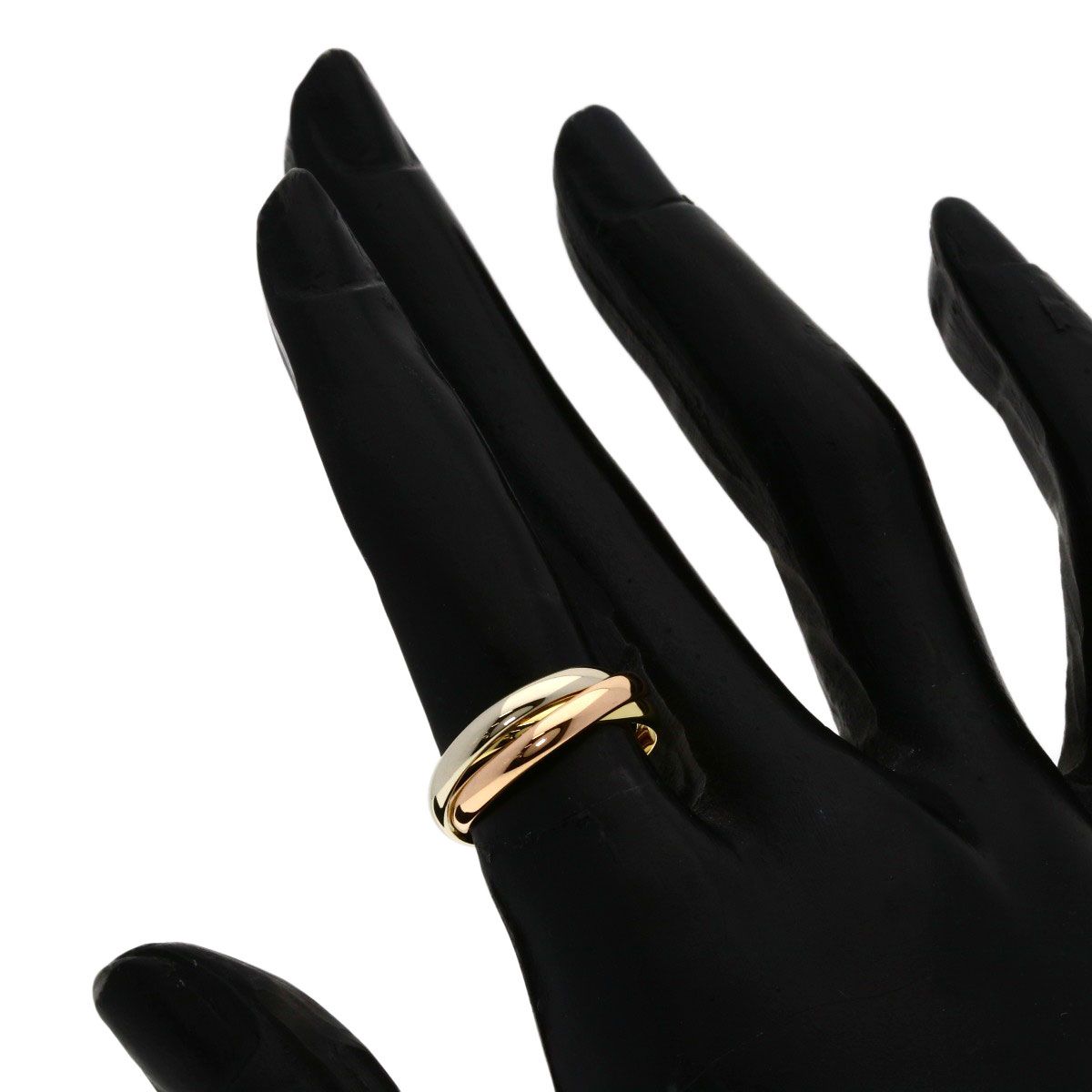 Cartier Trinity SM 48 Ring 18k Yellow Gold 18k White Pink — view 4