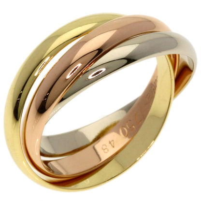 Cartier Trinity SM 48 Ring 18k Yellow Gold 18k White Pink — view 2