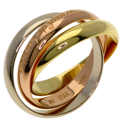 Cartier Trinity 53 Ring 18k Yellow Gold 18k White Pink — view 2
