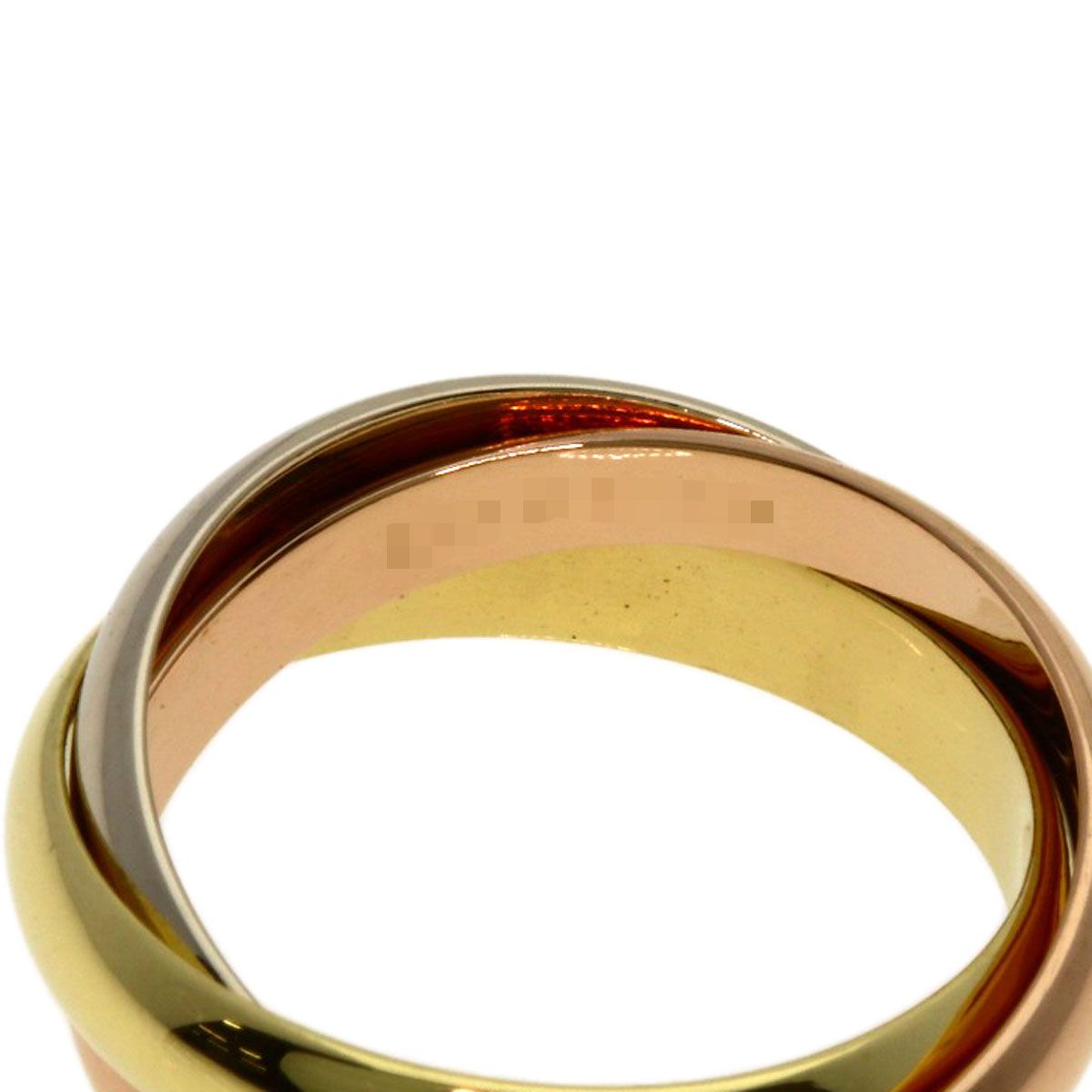 Cartier Trinity 53 Ring 18k Yellow Gold 18k White Pink — view 4