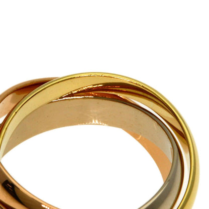 Cartier Trinity 48 Ring 18k Yellow Gold 18k White Pink — view 6