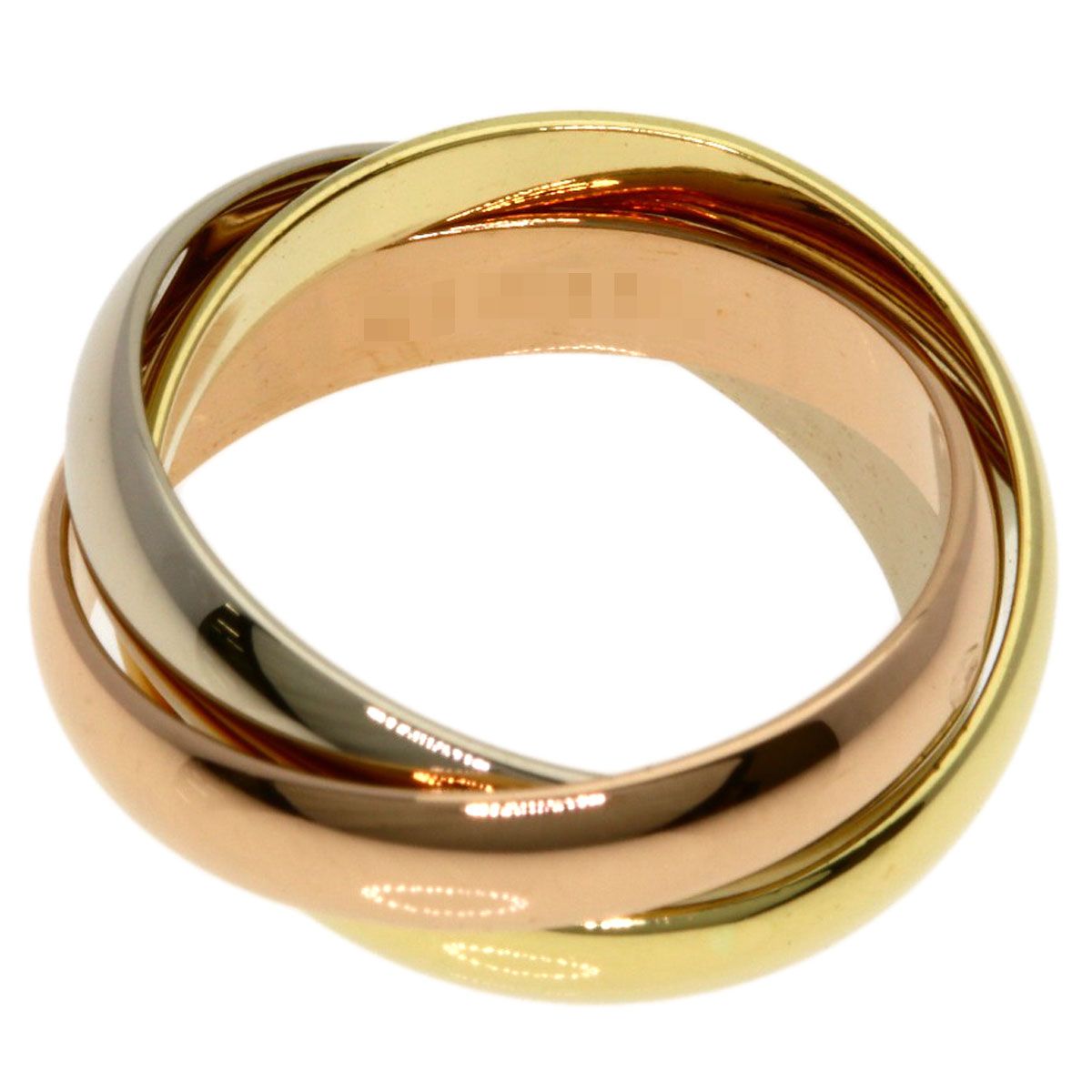 Cartier Trinity 48 Ring 18k Yellow Gold 18k White Pink — view 4